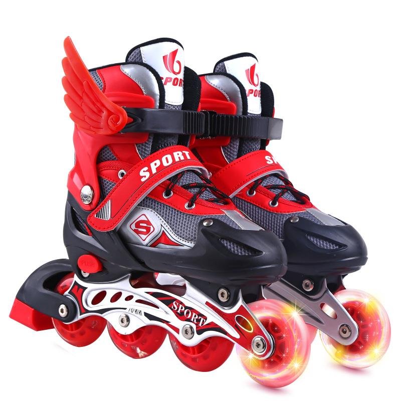 2024 straight skater, male and female students can adjust for air-fruit skates