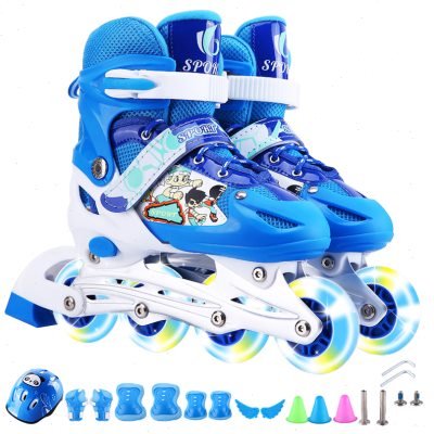 Slipped skates for girls and boys aged 3-4-5-6-8-9-10-12