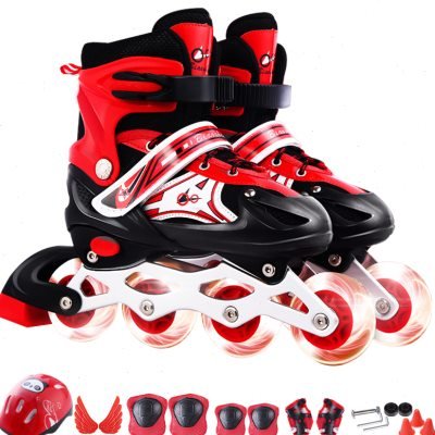 High-quality skater children with male and female competitors 3-4-5-6-8-10-1