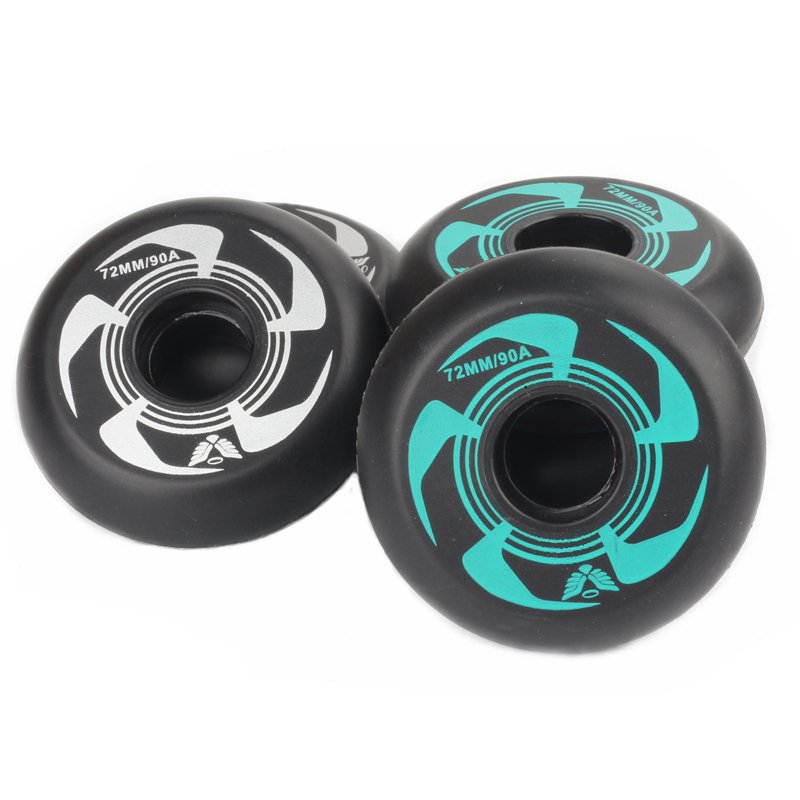 ROLLER SKATES PU RUBBER ALL-MEAT WHEELS, STRAIGHT-LINE WHEEL SKATES, DRY-SHOE BRAKES HIGH ENOUGH TO GRIND 90-A