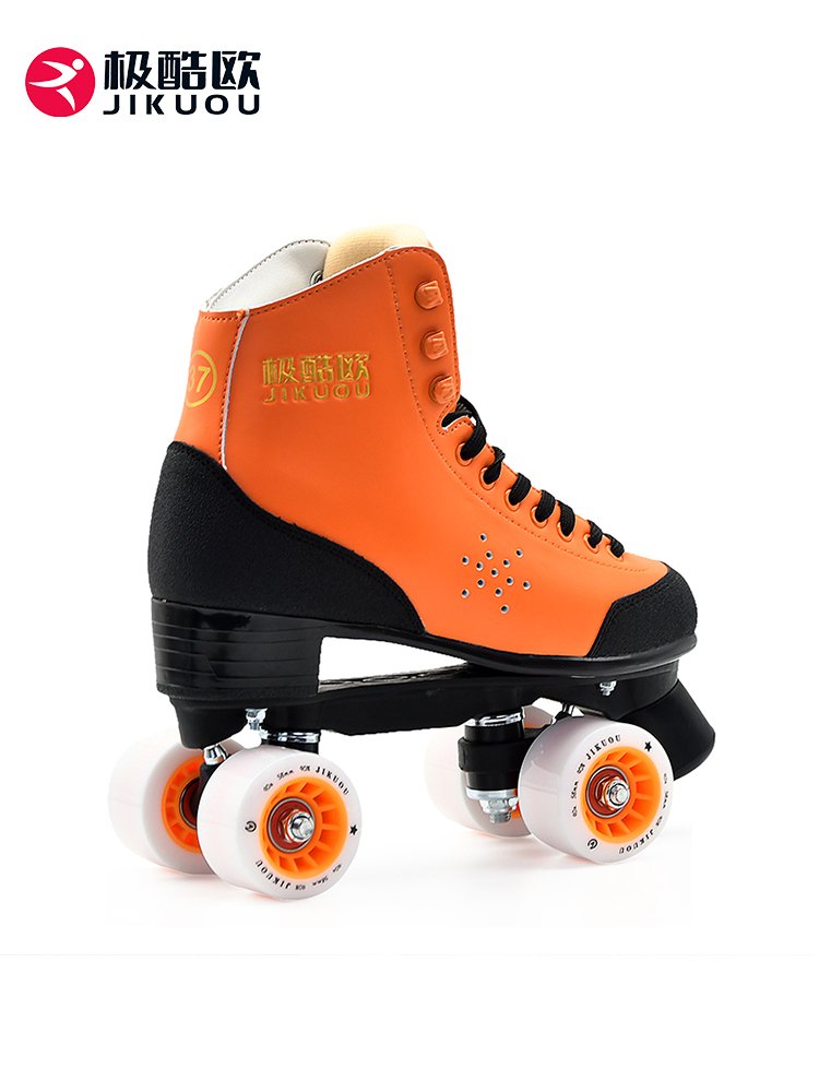 Super cool double skater skates, four-wheeled, adult dry skates beginners, general male and female