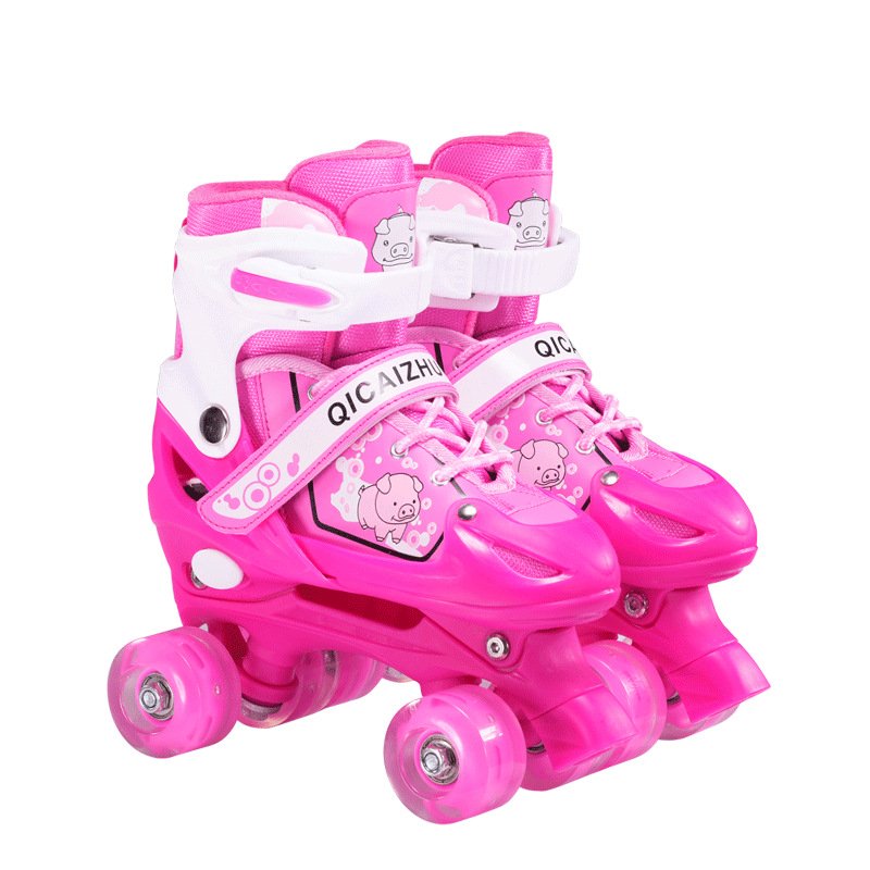 four-wheel double-twirl skating for factory children with x-light skates and first school for boys and girls aged 3-6-10