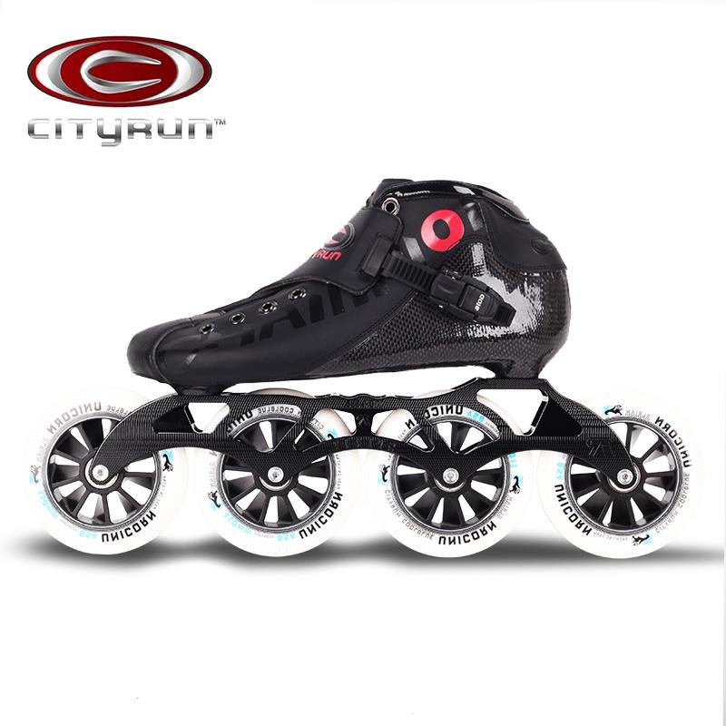 Carbon-fibrillation skates race speed for adult professional skaters, large-wheeled dry skates
