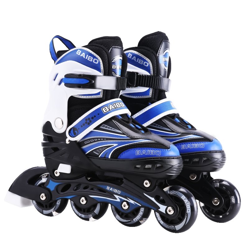 Decannon special-priced skater children with a full set of men and women on straight roller skates