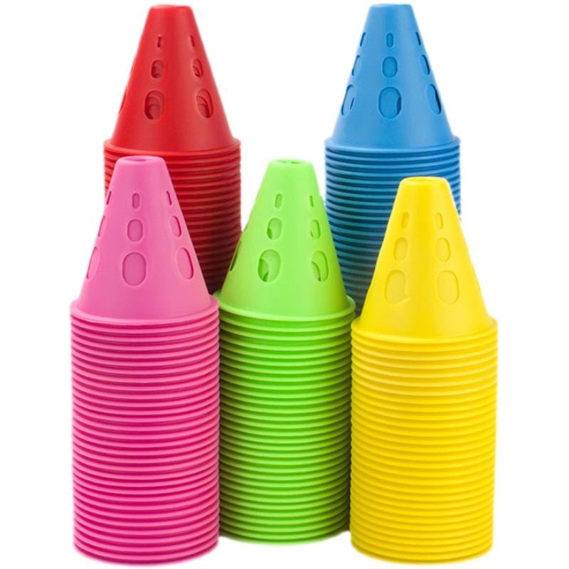 Roller slider skating troupe skating skating velvet, wind-proof roadblock corner marked a small cone barrel block