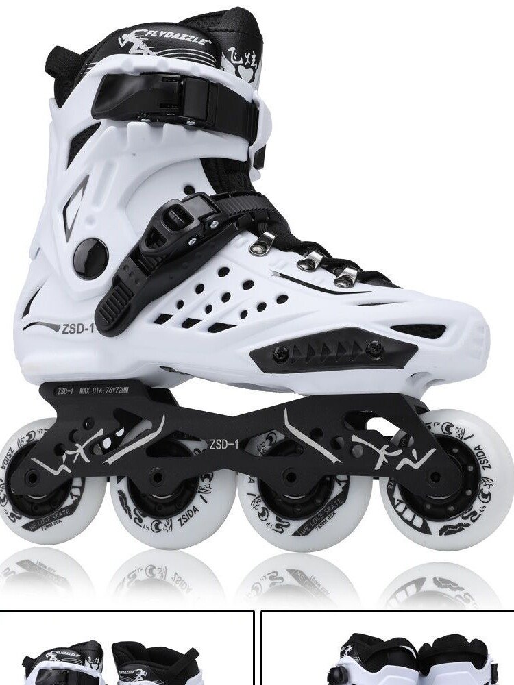 Big wheel skater, adult skater, male and female professional straight skater