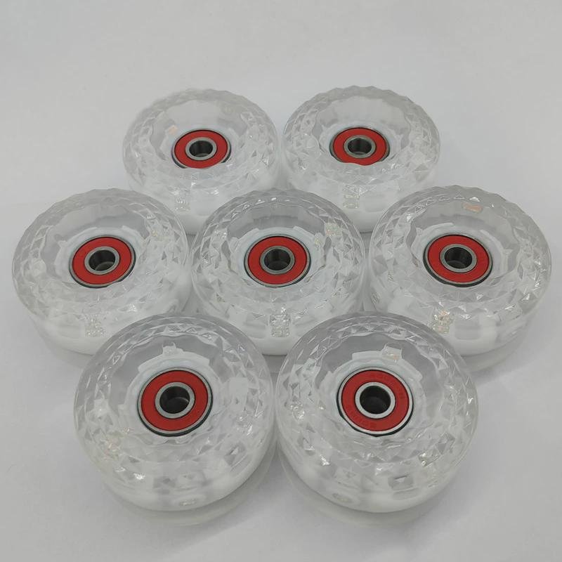 NEW SIX-LIGHTED DOUBLE-WHEELER SKATES, FOUR-WHEELER ROLLER SKATES, HIGH-ROLLER PU WHEEL