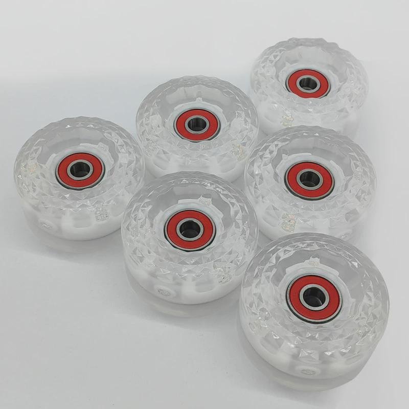 NEW SIX-LIGHTED DOUBLE-WHEELER SKATES, FOUR-WHEELER ROLLER SKATES, HIGH-ROLLER PU WHEEL
