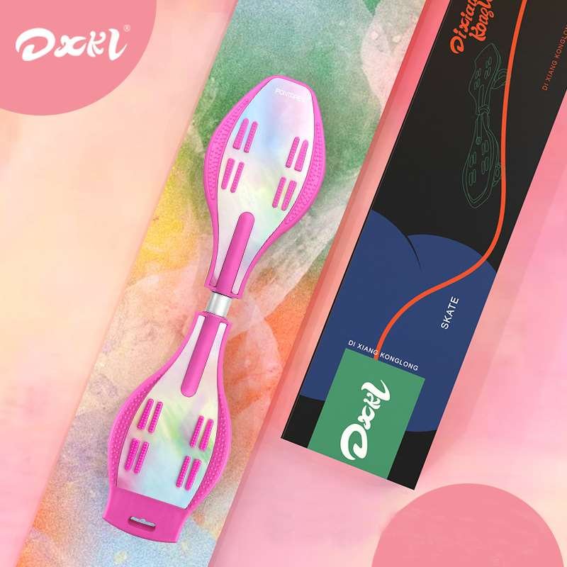 TWO OR TWO DOUBLE-WHEELED SKATEBOARDS FOR SKATEBOARD BEGINNERS, CHILDREN AGED 6-8 YEARS AND OLDER