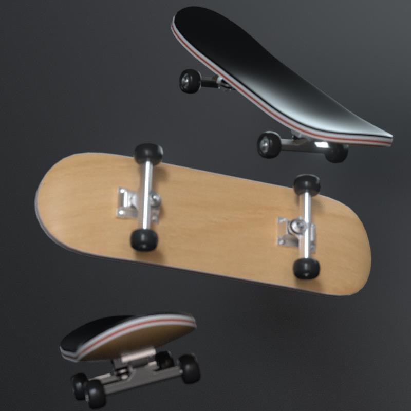 Specialized mammal finger skateboard bearing boy mini-finger double-arced children's creative toy solution