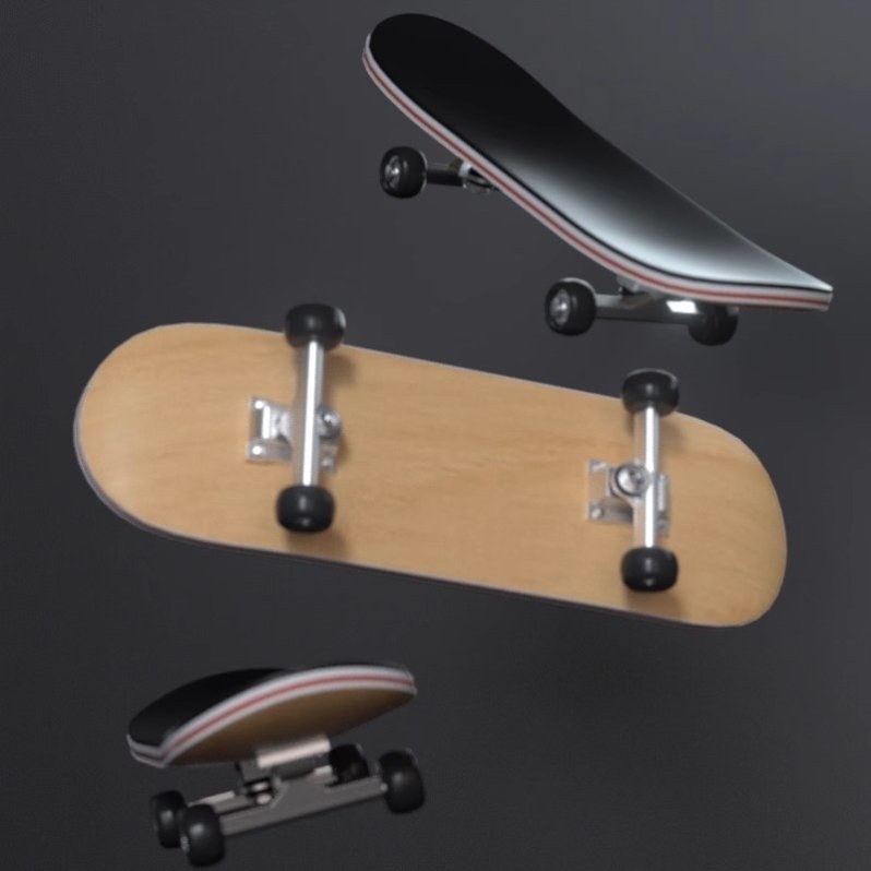 Specialized finger skateboard toy-grade maple alloy axes for mini-finger double-barrelled children's creative gift set