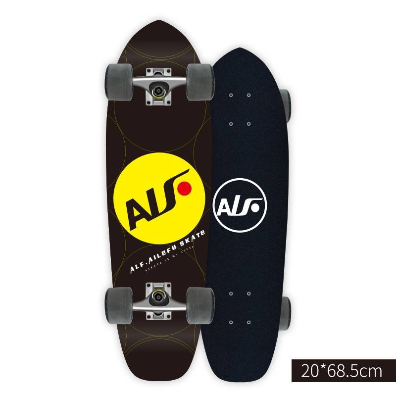 Big fishboard professional adult beginners and kids swipe street fishboards and four-wheel land surfers