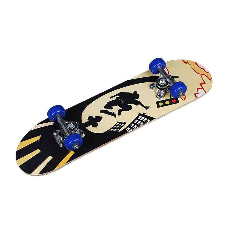 Maple skateboard boy, four-wheel skating skateboard walker