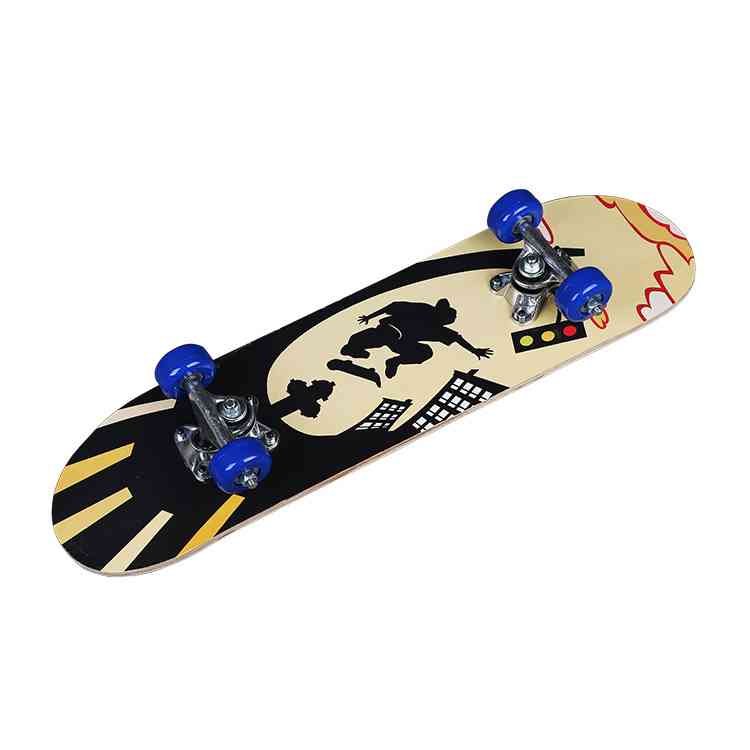 Maple skateboard boy, four-wheel skating skateboard walker