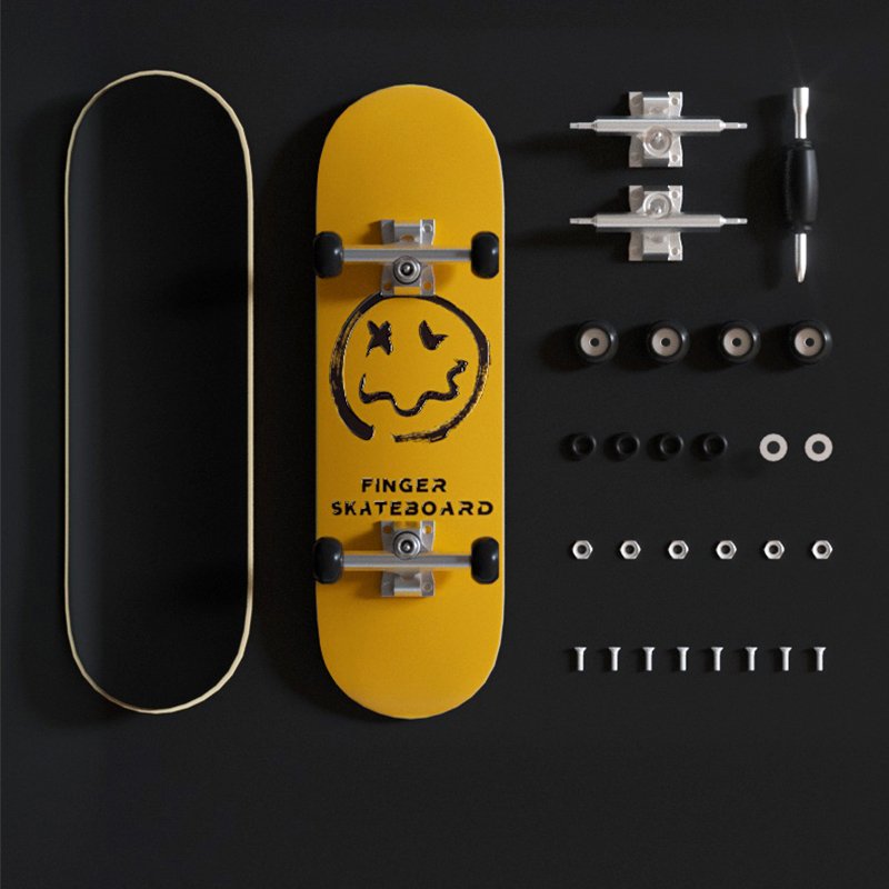 Professional maple finger skateboard bearing boy mini-finger double-barrelled children's creative toy gift relief