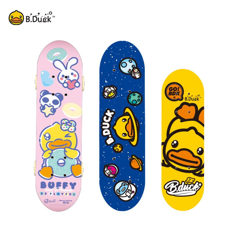 Two-year-old duck kid skater, 3rd edition, 8-wheel-10 boy, 6-12-year-old girl