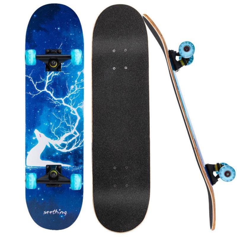 A four-wheel anti-pressure toy game by a professional skateboard scholar