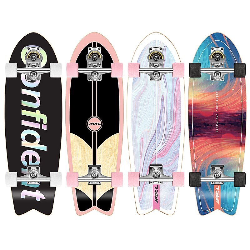 MACALON S7 LAND SURFBOARDS, PROFESSIONAL SKATING FOR GIRLS AND ADULTS WITHOUT SPRINTING