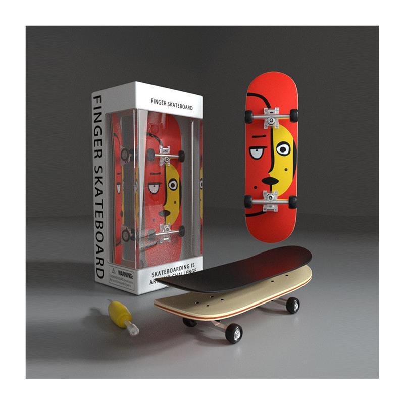 Finger skateboards, five-storey mammoth
