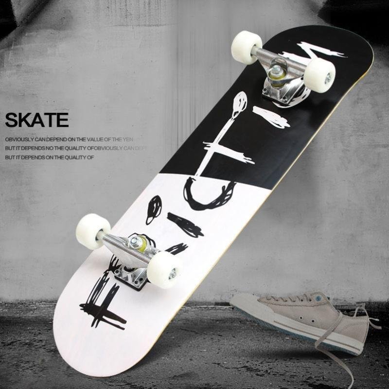 Skiboard 12-18-year-old professional skateboard beginner, adult male, female and adolescent, four-wheeled double-tricker
