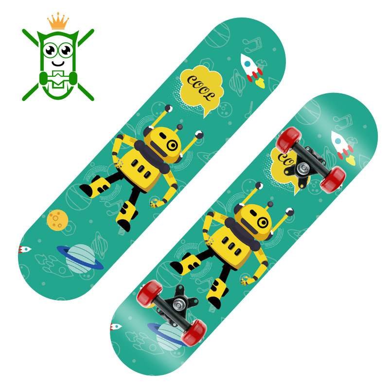 Two-barrel 2406 in a four-wheel skateboard kids' skating cart
