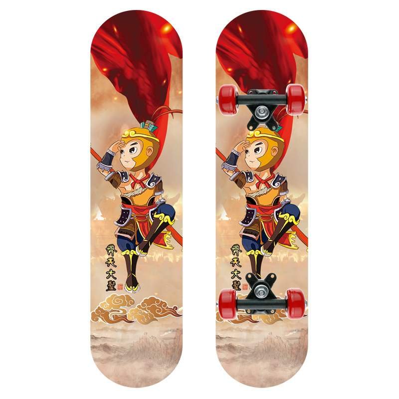 Two-barrel 2406 in a four-wheel skateboard kids' skating cart