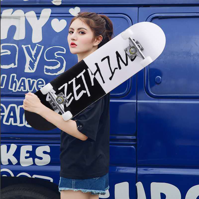 Skiboard 12-18-year-old professional skateboard beginner, adult male, female and adolescent, four-wheeled double-tricker