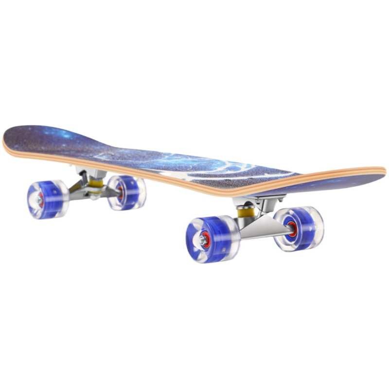 Four-wheel skateboard double-barrel young adult and child beginner boys and girls specializing in street-brush flashboards