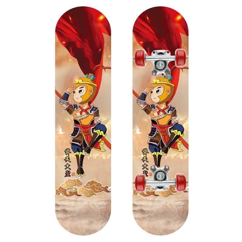 cool skateboard beginners, 60ccm, boys and girls, two-wheeled, professional skateboarder on the 4-wheel road