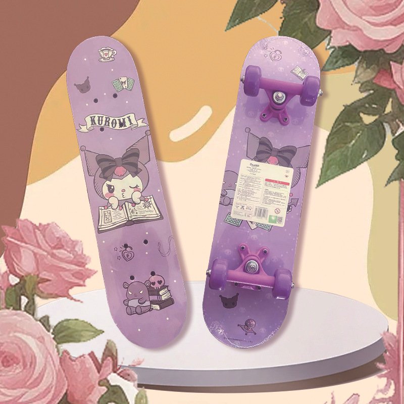 Two-sided skateboards for three to six-year-old boys and girls, two-way skateboards, cartoons for Colomy