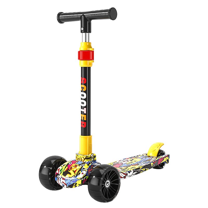 Children's roller-boards, boys and girls aged 3-6-12, fold-and-roller with music flashes