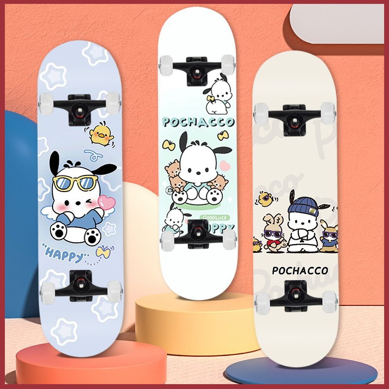Pachals' cool skateboard four-wheel double-barrelled kids, academic skating cars for 6-12-year-old boys
