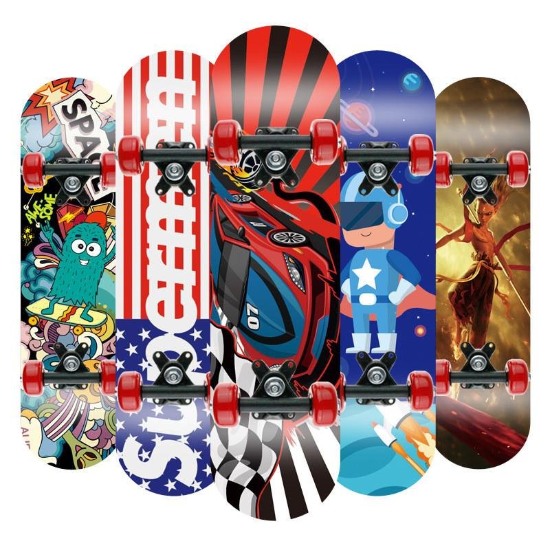 children's skateboards 60cm and four-wheeled skateboards 2-8 years old