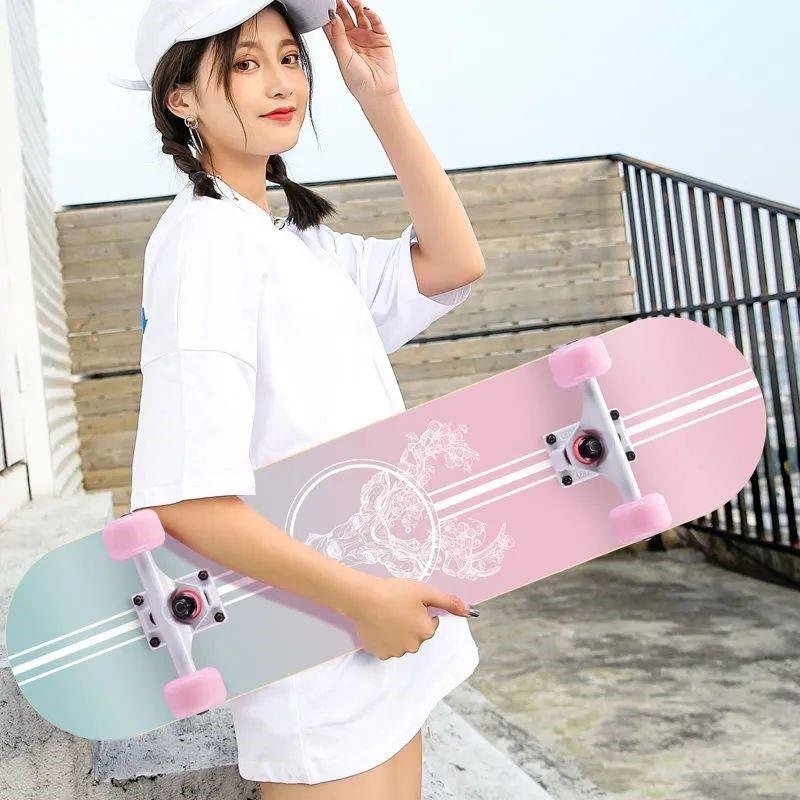 Four-wheeled double-board girls, 5-18 years old, and a scooter scooter-scooter boy