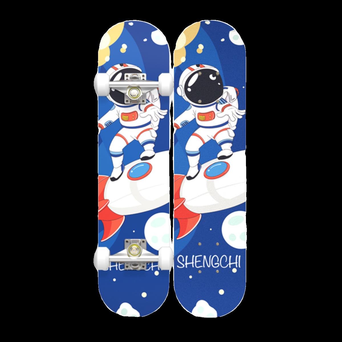 Four rounds of girls, boys and children's professional skateboards for skating long-board adult double-barrel road brushers