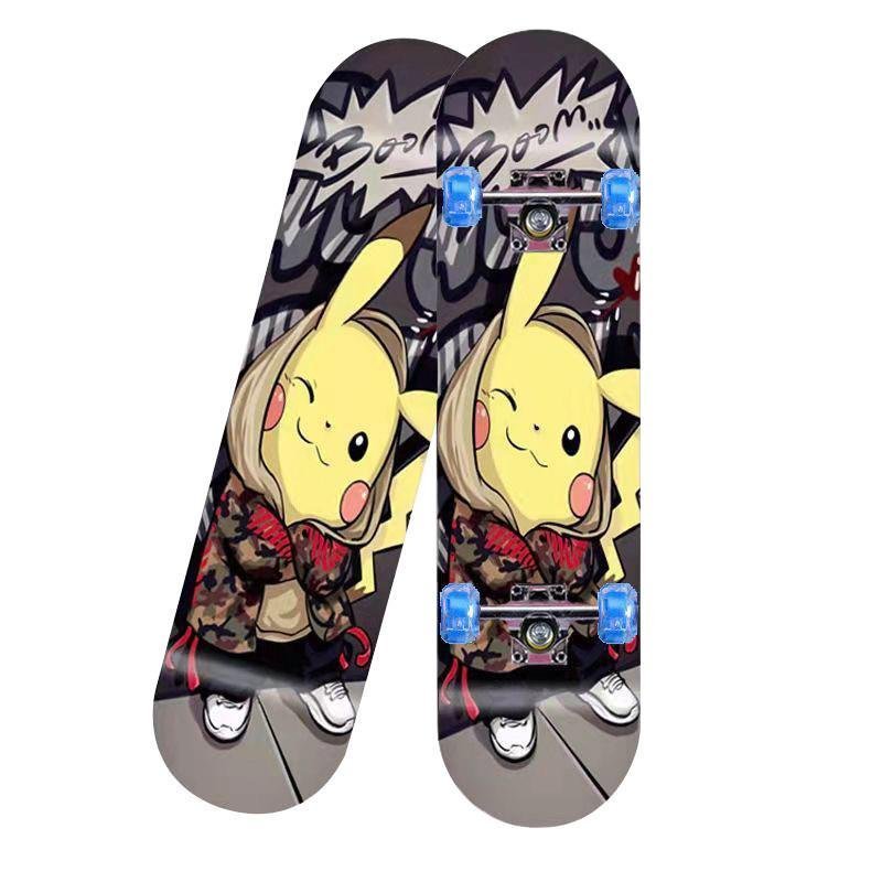 Four-wheel skateboard beginners, girls aged 6-12 and over, 10-15 male and adult, double-crossing professional skateboards