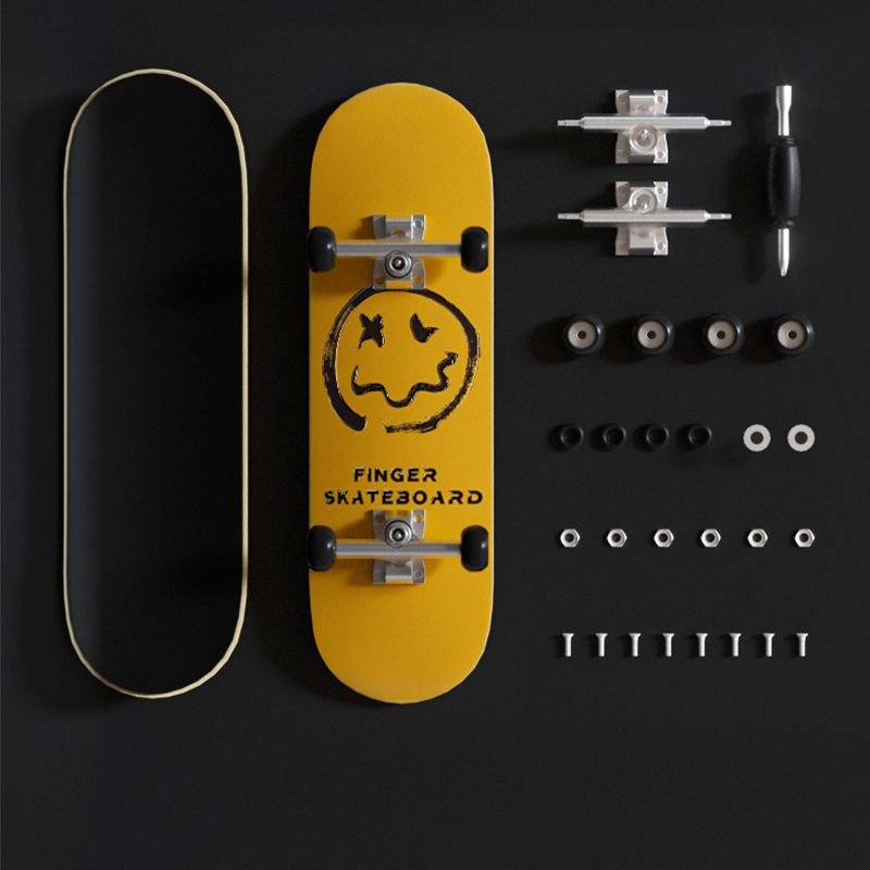 Finger skateboards, five-storey mammoth