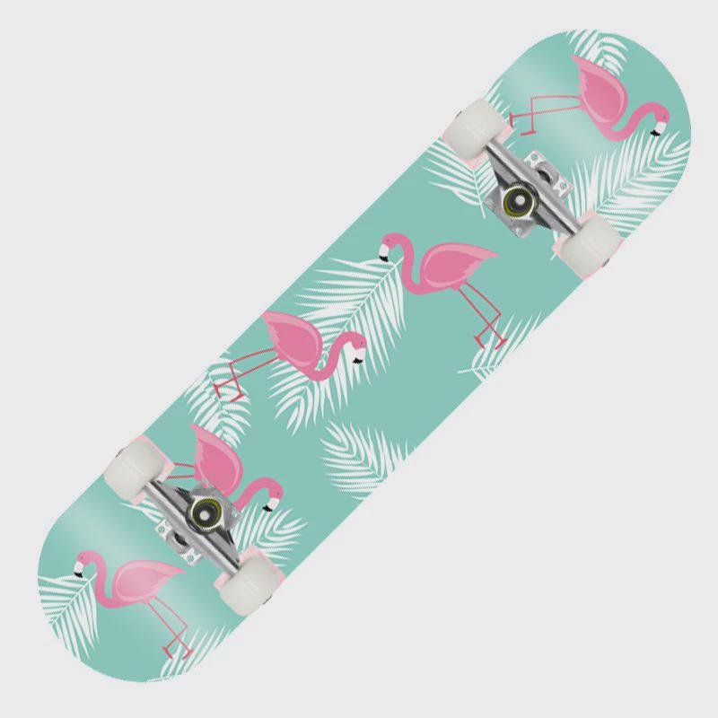 Thirty-one inches of professional mammoth skateboard adult beginner four-wheel double-barrel PU white wheel 80cm skateboard