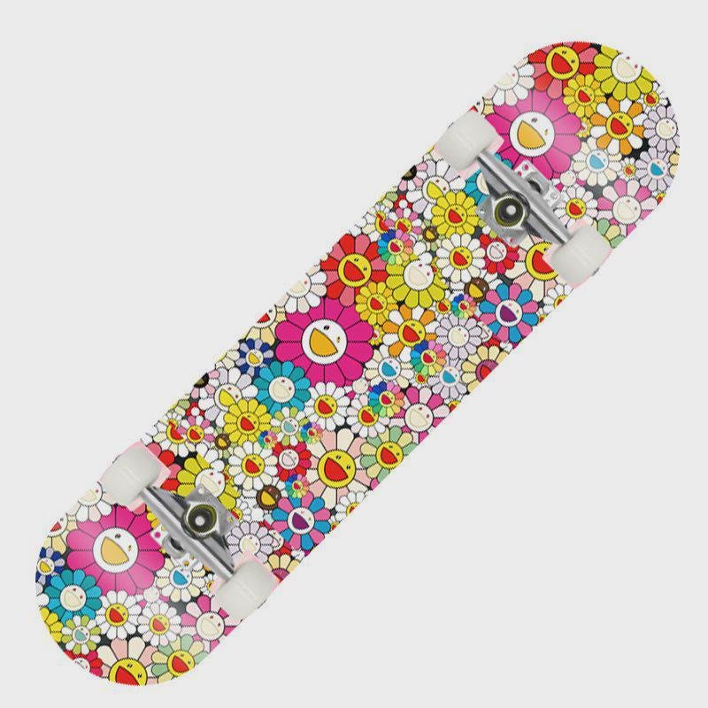 Thirty-one inches of professional mammoth skateboard adult beginner four-wheel double-barrel PU white wheel 80cm skateboard
