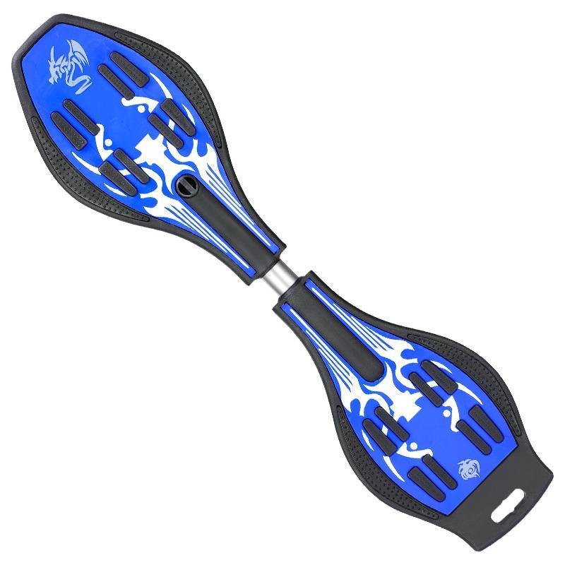 Two-by-two double-wheeled skater for skateboard beginners, children aged 6-8 years and over, 14 swinging Viper Skate
