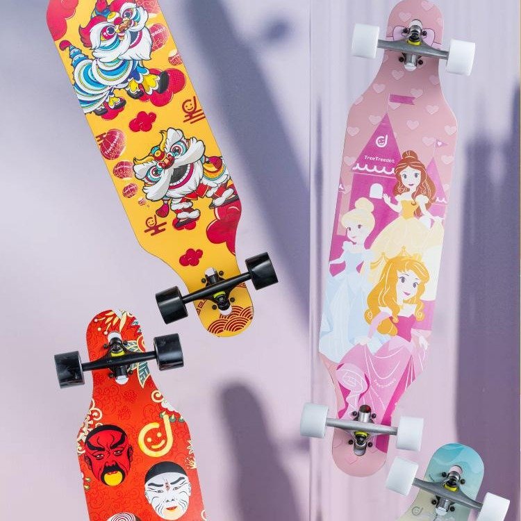 The 41-inch long-slate-opened Grand Skid Road step-scratches are 8 years old and zero basic skateboards for adults