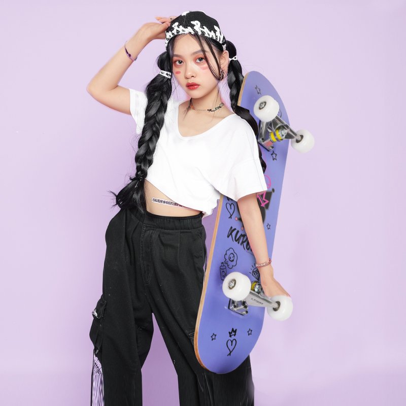 Children's skater starters, adult kuromy skateboard girls, four-wheeler double skateboards