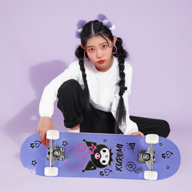 Children's skater starters, adult kuromy skateboard girls, four-wheeler double skateboards