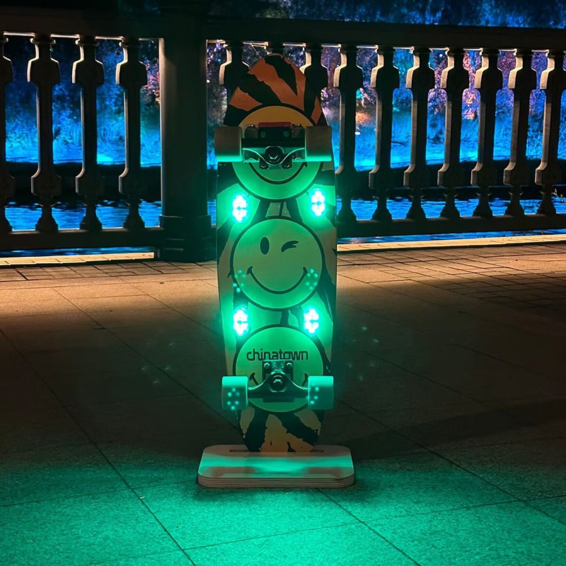Two-barrel skateboard charger atmosphere long-board land surfboard luminous nightlight electric fittings universal