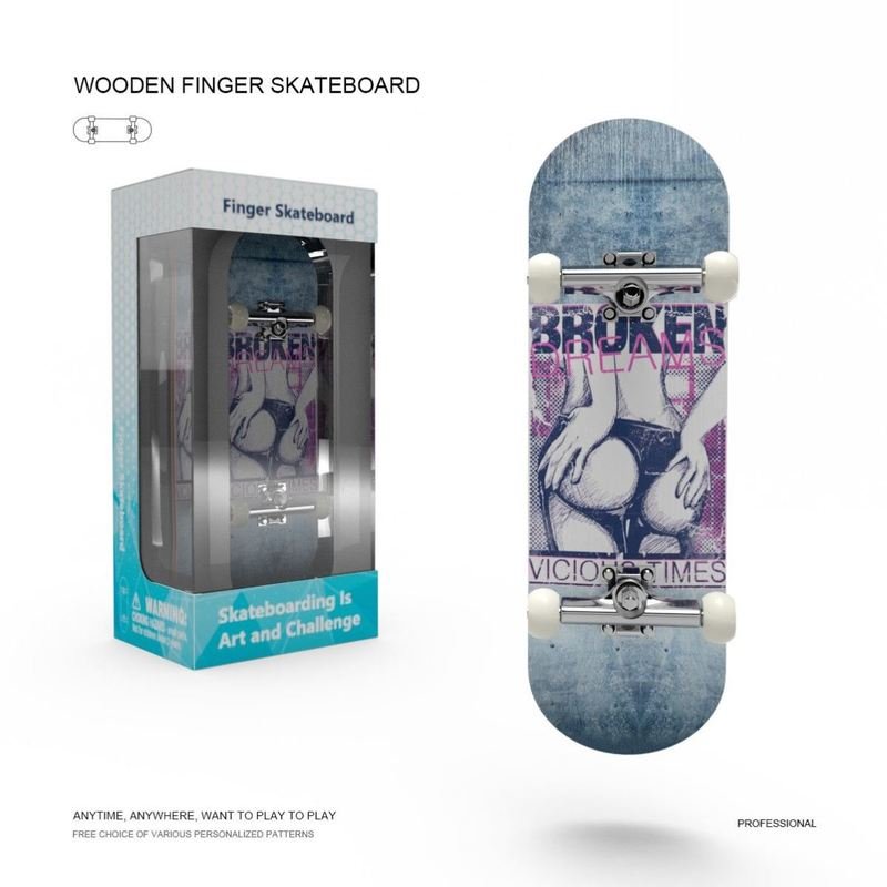 Finger skateboards, five-storey mammoth
