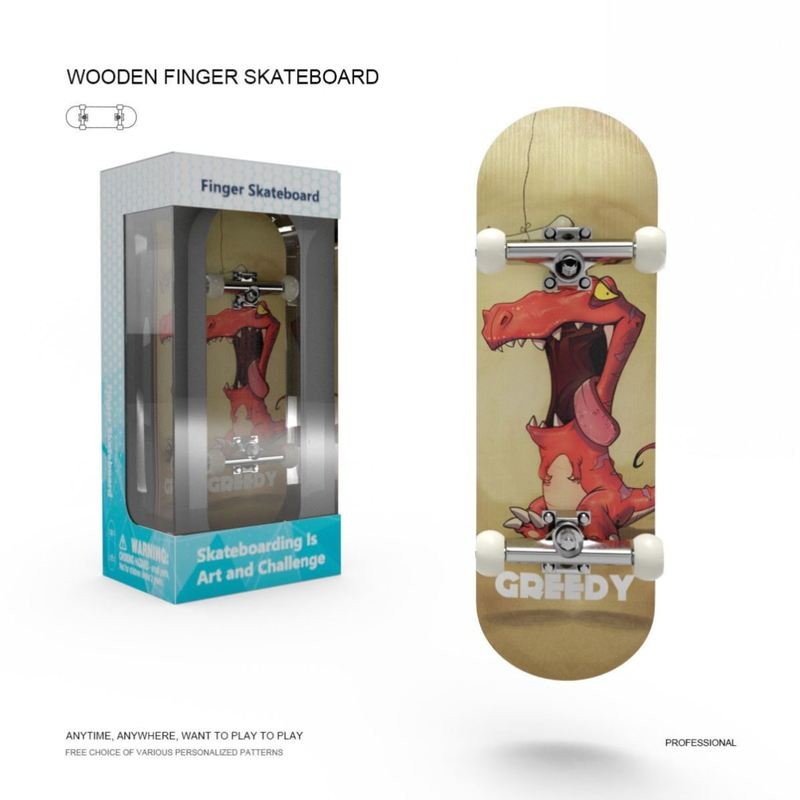 Finger skateboards, five-storey mammoth