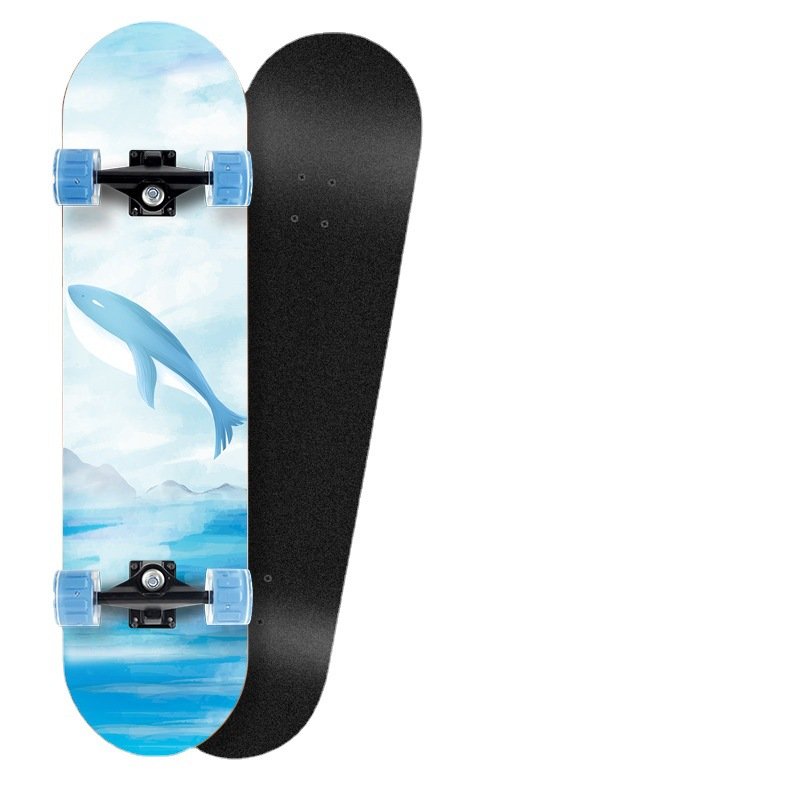Thirty-one-seven-inch Maplewood double-barrel skateboard