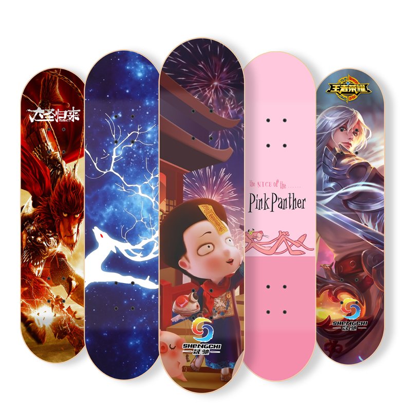 directly selling new skateboardsg for young boys and girls, boys and girls, and young adults in short-boards