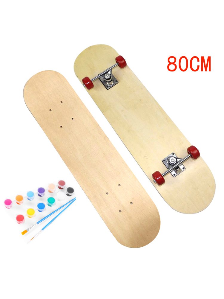DIY DRAWS BLANK GRAFFITI ON FOUR-WHEEL DOUBLE-BARRELLED AND FOUR-WHEEL HANDBOARD CHILDREN'S IDEAS