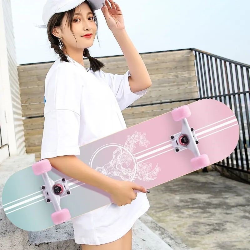 Four-wheeled double-board girls, 5-18 years old, and a scooter scooter-scooter boy
